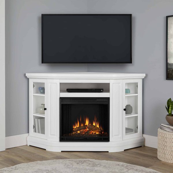 Windom Electric Corner Fireplace by Real Flame