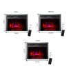 XBrand Insert Fireplace Heater w/Remote Control and LED Flame Effect, 25 Inch Long, Black 7