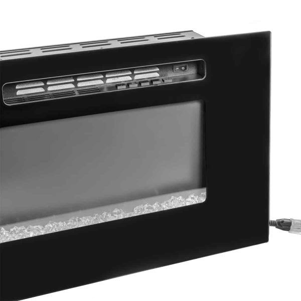 XtremepowerUS 60" 1500W In-Wall Recessed Electric Fireplace Heater w/ Remote Control 5