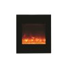 ZECL electric fireplace with Black Glass surround 15 pce. Log set 6