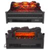 ZOKOP 23" 1400W Electric Fireplace Logs Heater FreeStanding Fire Flame Stove 9