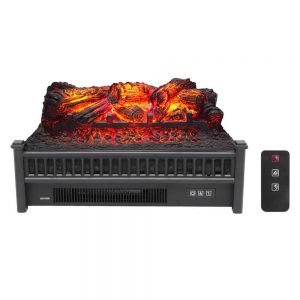 ZOKOP 23" 1400W Electric Fireplace Logs Heater FreeStanding Fire Flame Stove