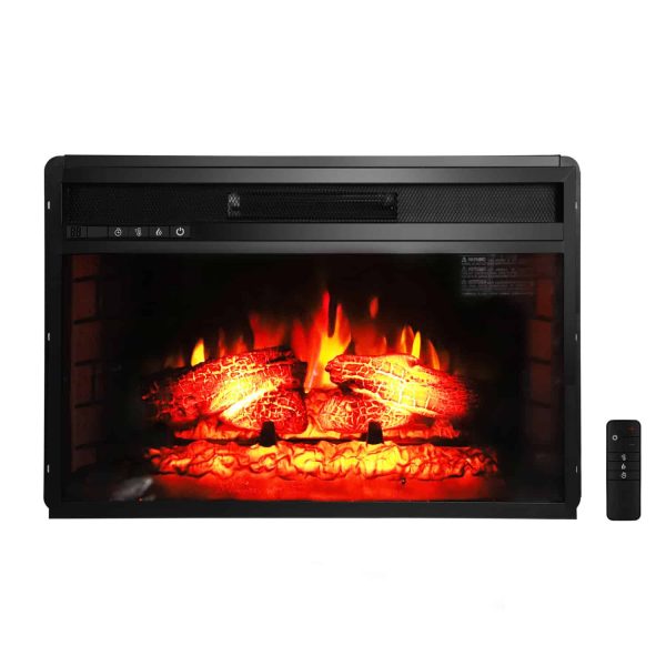 ZOKOP 26" Embedded Fireplace Electric Insert Heater with 3D Flame Effect with Remote Control
