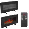 ZOKOP 36" Adjustable Indoor Electric Wall Mounted Fireplace Heater, Black 8