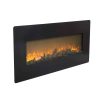 ZOKOP SF310-42AX 1400W Wall Hanging / Fireplace Single Color / Fake Wood / Heating Wire / With Small Remote Control,42 Inch Black 13