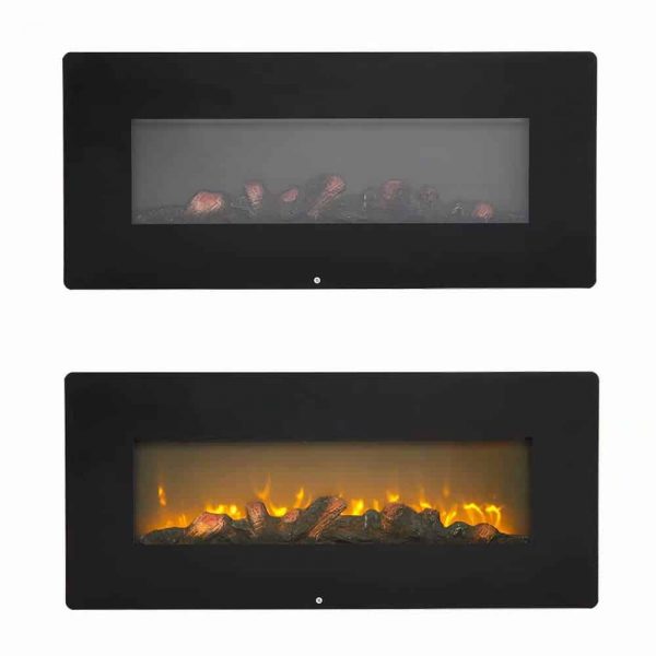 ZOKOP SF310-42AX 42 Inch 1400W Wall Hanging / Fireplace Single Color / Fake Wood / Heating Wire / With Small Remote Control Black 4