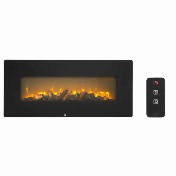 ZOKOP SF310-42AX 42 Inch 1400W Wall Hanging / Fireplace Single Color / Fake Wood / Heating Wire / With Small Remote Control Black