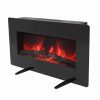 ZOKOP SF311-36G 36 Inch 1400W Wall Hanging / Fireplace Single Color / Fake Wood / Heating Wire / With Small Remote Control Black 7