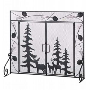 Zingz & Thingz 57071351 Pine Forest Fireplace Screen