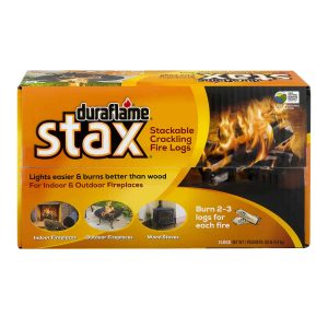 duraflame Stax Stackable Crackling Firelogs Indoor & Outdoor