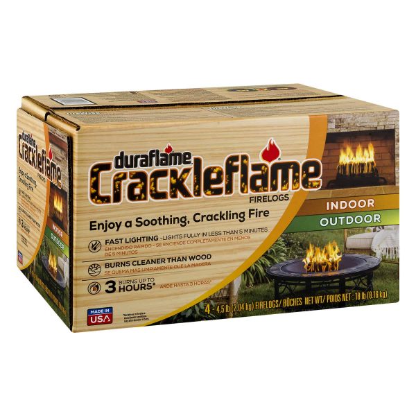 duraflame® Crackleflame® 4.5lb 3-hr Indoor/ Outdoor Firelog - 4-pack 1