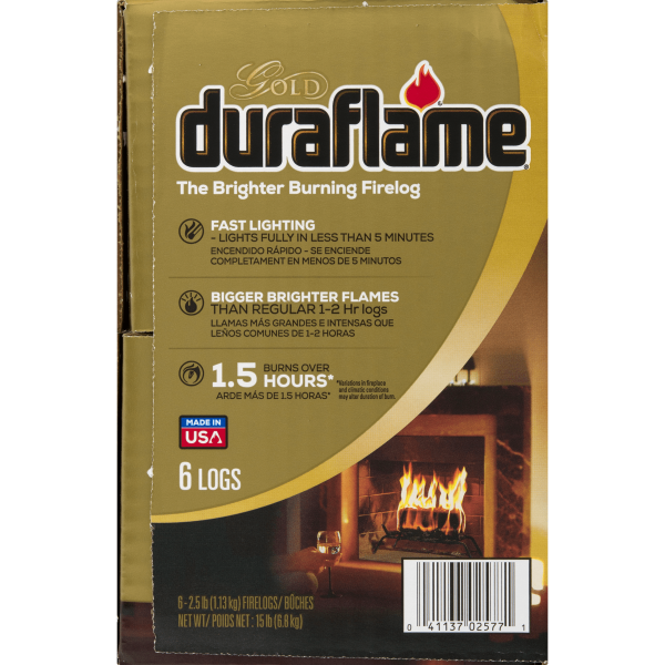 duraflame® The Brighter Burning Firelog Gold, 2.5 LB 2