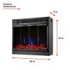 e-Flame USA 26" Traditional LED Electric Fireplace Insert w/Remote Control 11